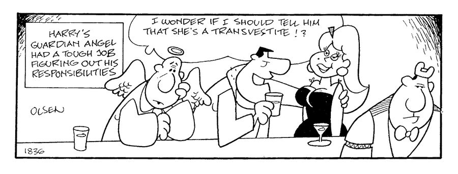"I wonder if I should tell him he's a transvestite!?"