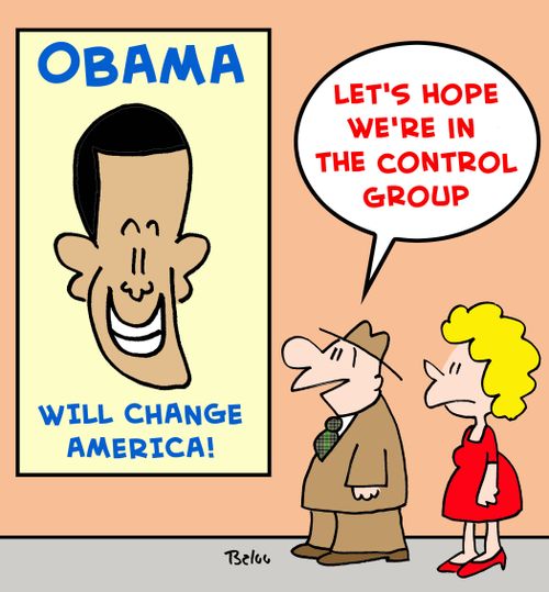'Let's hope we're in the control group.'