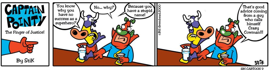 Captain Pointy No.16 - Superhero names