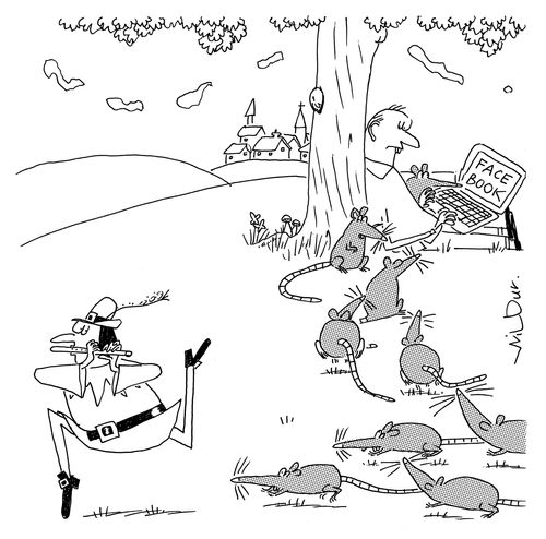 Rats drawn to Facebook instead of Pied Piper.