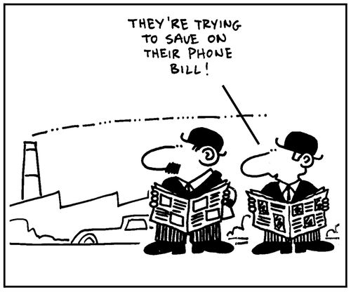 'They're trying to save on their phone bill.'