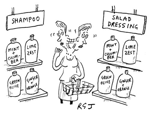 Shampoo and Salad Dressing.
