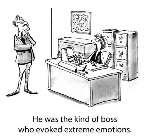 He was the kind of boss who evoked extreme emotions.
