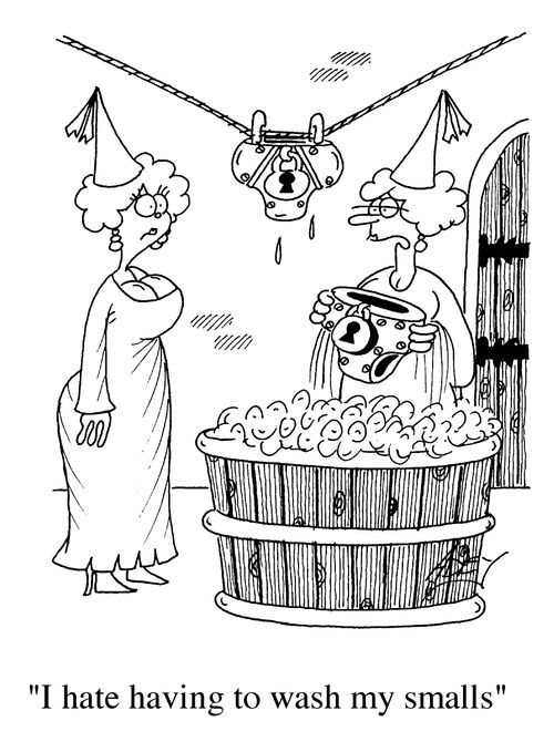 "I hate having to wash my smalls."