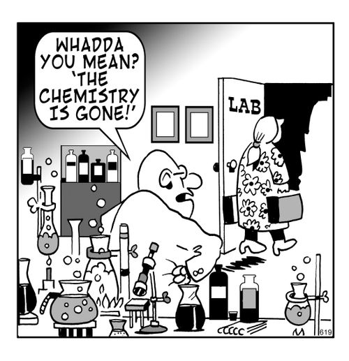 "Whadda you mean, 'the chemistry is gone'?"