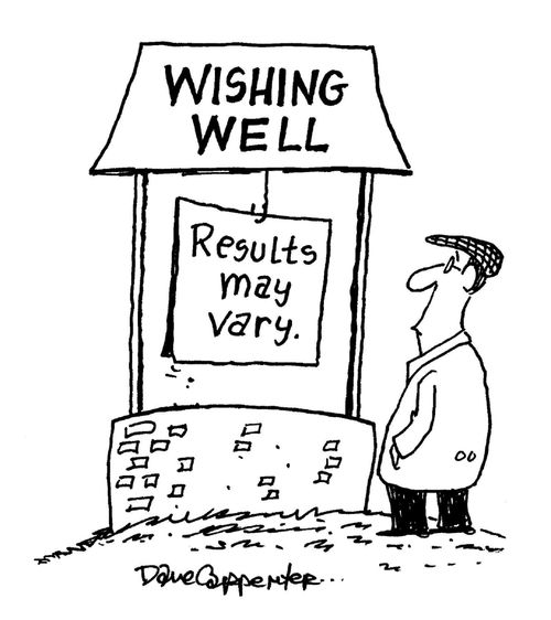 Wishing Well - Results may vary.