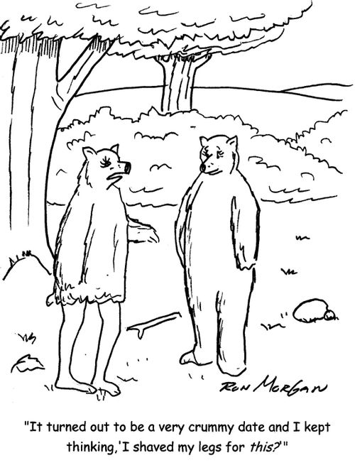 'It turned out to be a very crummy date and I kept thinking, 'I shaved my legs for this?''