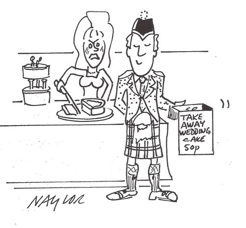 Take Away Wedding Cake 50p.