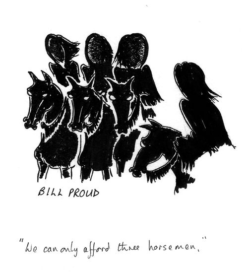 'We can only afford three horsemen.'