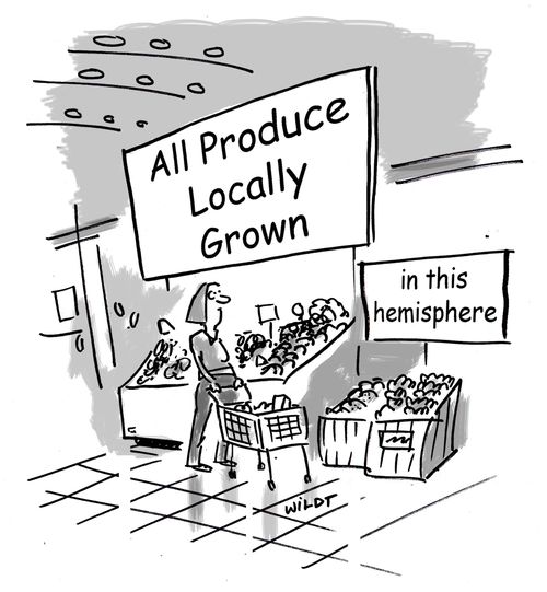 All Produce Locally Grown in this Hemisphere.