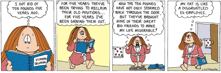 'My fat is like a disgruntled ex-employee.'