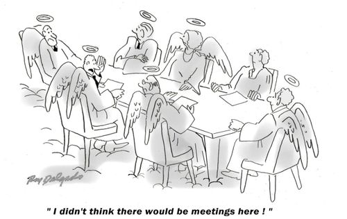 'I didn't think there would be meetings here!'