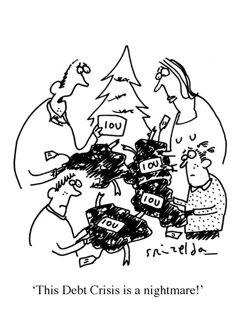 Family opening wrapped-up IOU's - 'This Debt Crisis is a nightmare!'