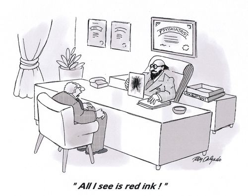 'All I see is red ink!'