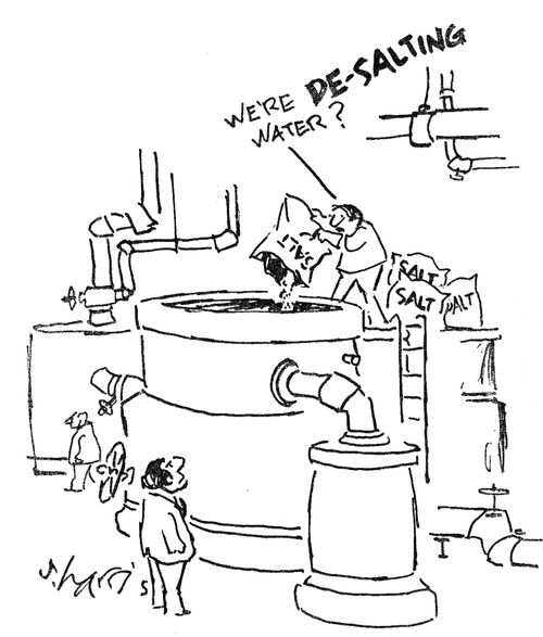'We're de-salting water?'