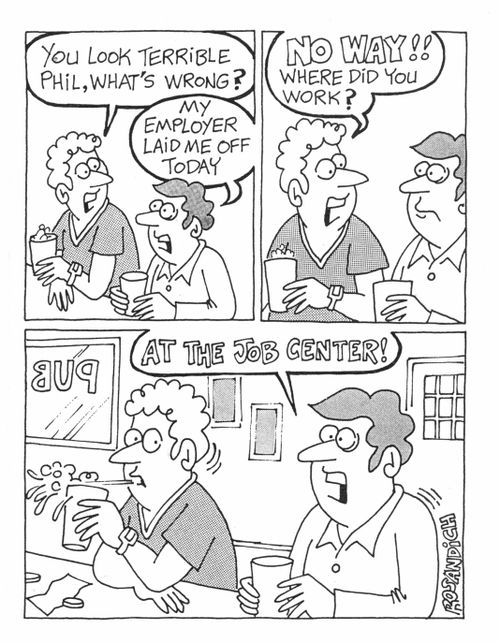 Man loses his job at the Job center