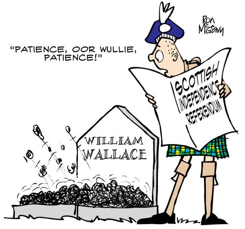 "Patience, oor wullie, patience!"