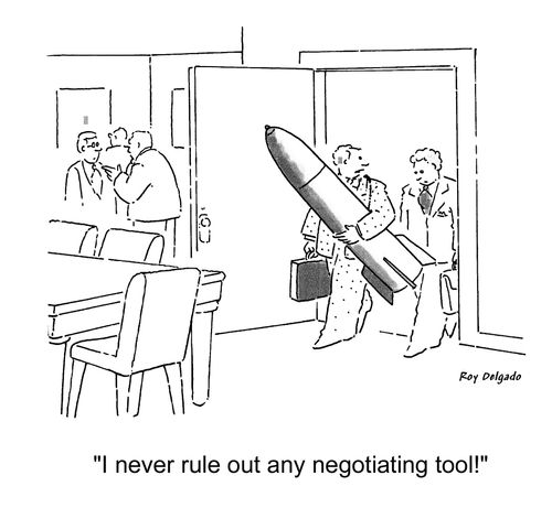 'I never rule out any negotiating tool!'