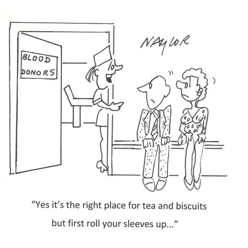 'Yes it's the right place for tea and biscuits but first roll your sleeves up. . .'