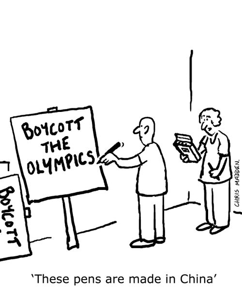 Boycott the Olympics.