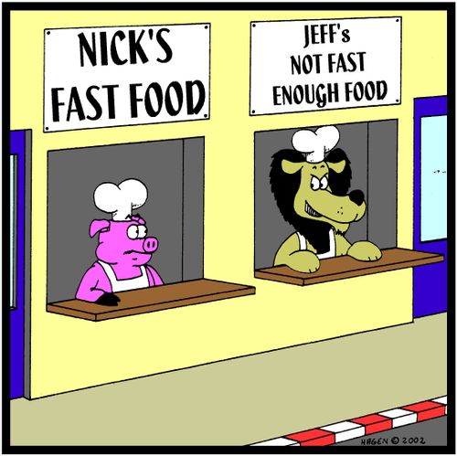 Jeff's not fast enough food outlet