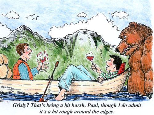 'Grisly? That's being a bit harsh, Paul, though I do admit it's a bit rough around the edges.'