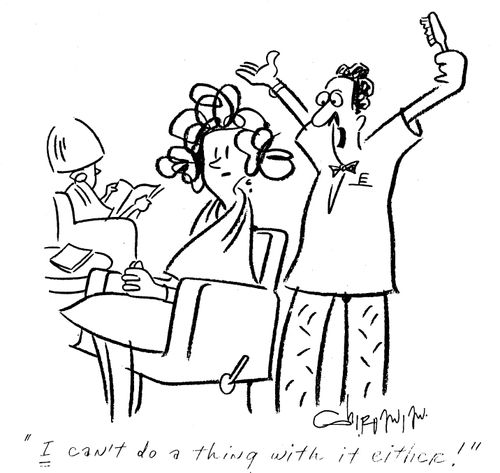 'I can't do a thing with it either!'