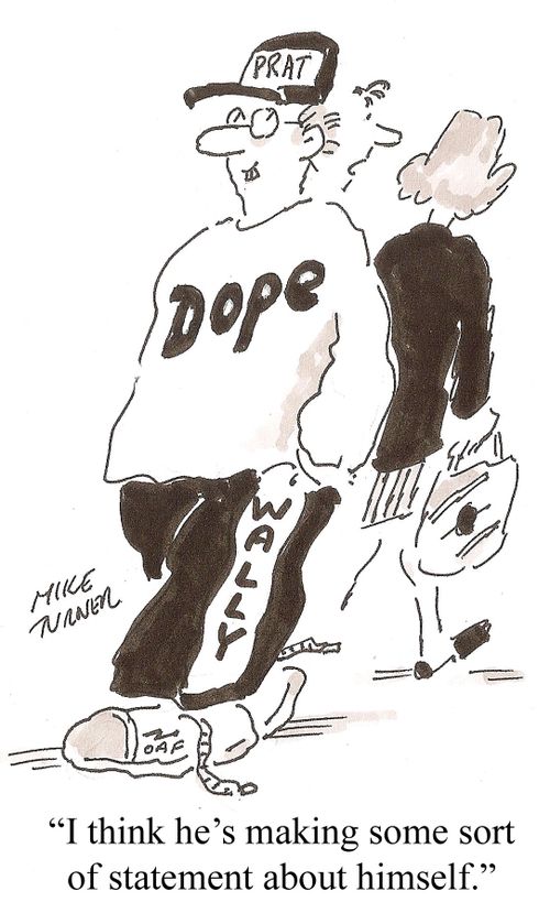 'I think he's making some sort of statement about himself.'