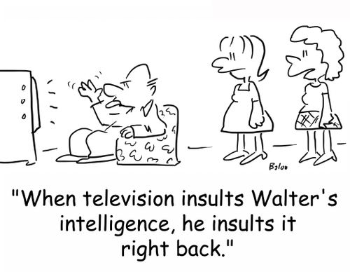 'When television insults Walter's intelligence, he insults it right back.'