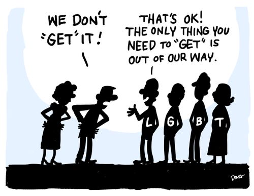 "...The only thing you need to 'GET' is out of our way."