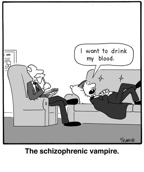 The schizophrenic vampire.
