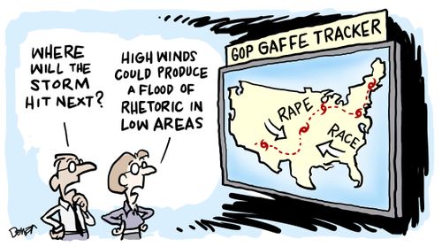 'High winds could produce a flood of rhetoric in low areas.'