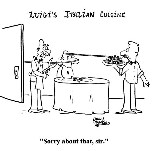 'Sorry about that, sir.'