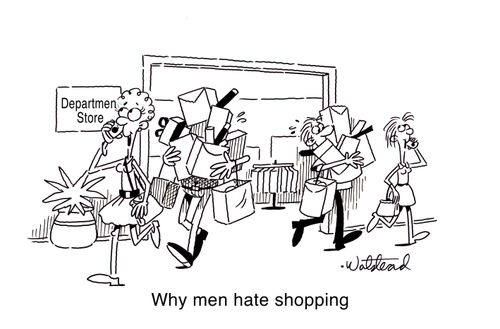 Why men hate shopping.
