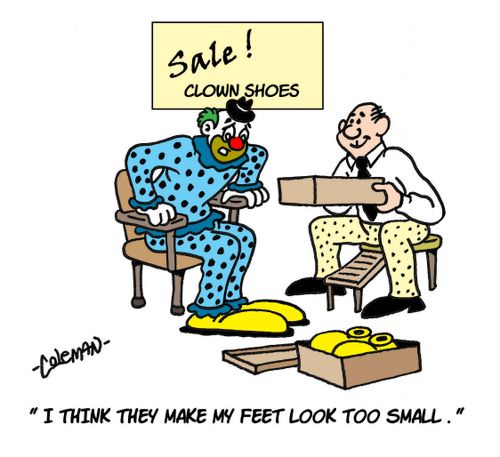 'I think they make my feet look too small.'