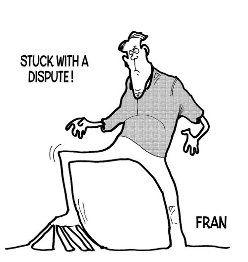 Suck with a dispute!