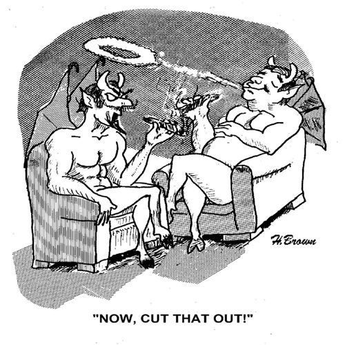 'Now, cut that out!'