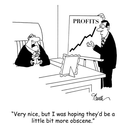 'Very nice, but I was hoping they'd be a little bit more obscene.'