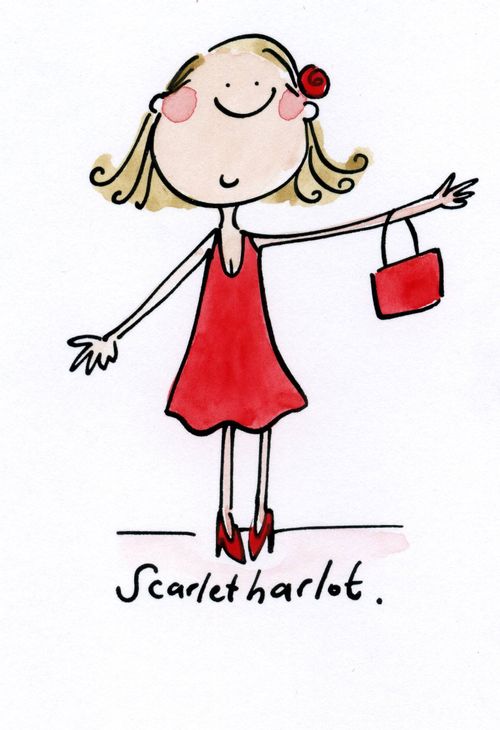 Sacrlet harlot.