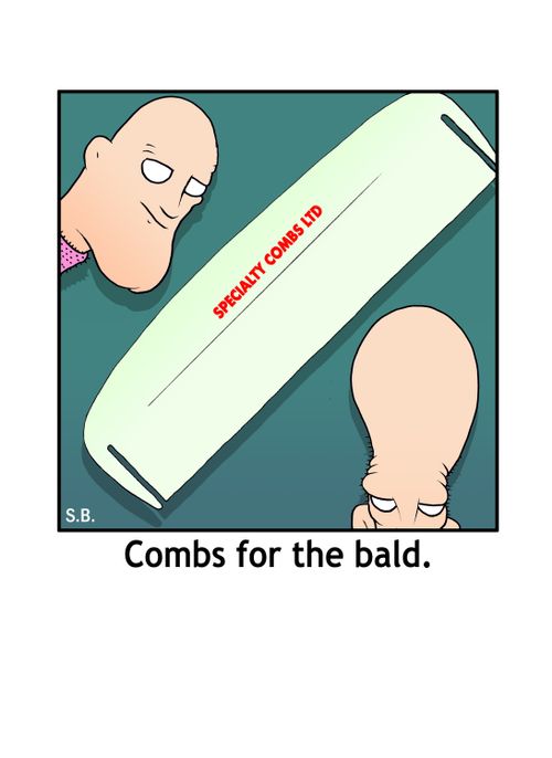 Combs for the bald.