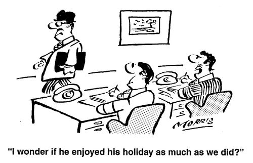 I wondered if he enjoyed his holiday as much as we did?
