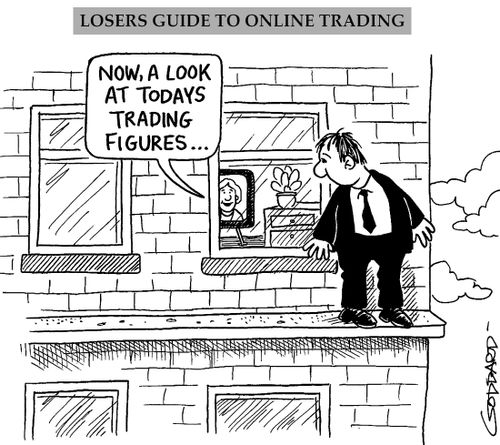 'Now a look at today's trading figures'.