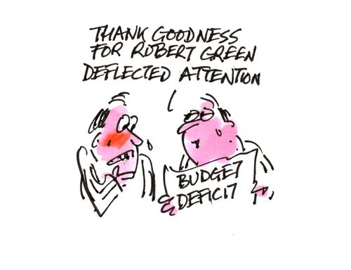 'Thank goodness Robert Green deflected attention.'
