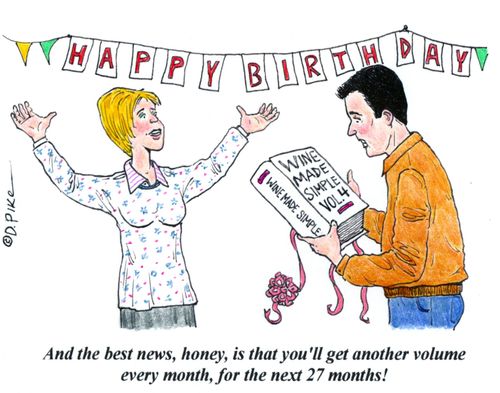 'And the best news, honey, is that you'll get another volume every month, for the next 27 months!'