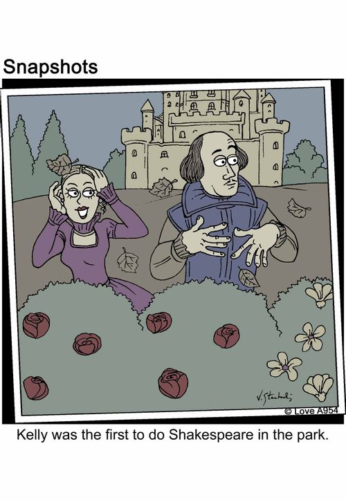 Kelly was the first to do Shakespeare in the park.