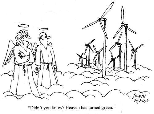 'Didn't you know? Heaven has turned green.'