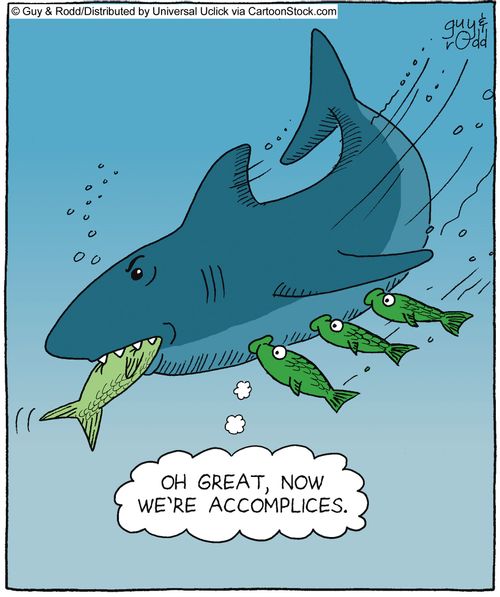 'Oh great, now we're accomplices.'