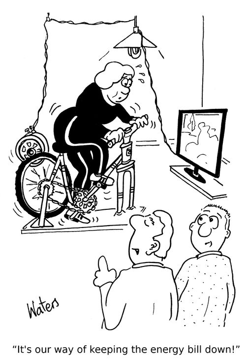 'It's our way of keeping the energy bill down!'