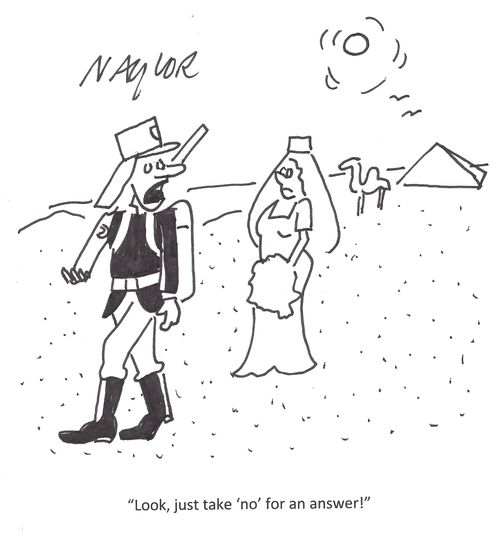 'Look, just take 'no' for an answer.'