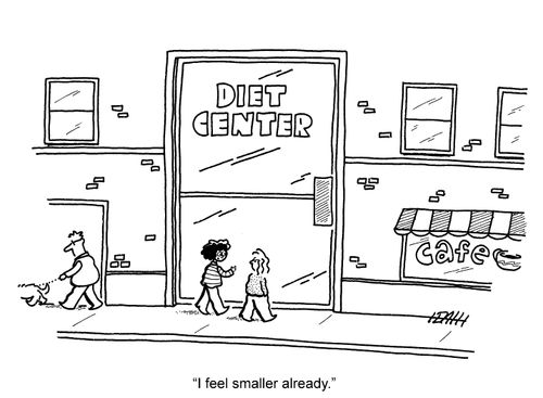'I feel smaller already.'